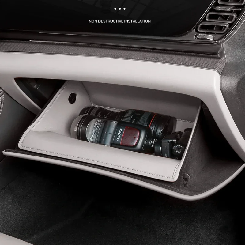 Для BYD Han DMI/EV перчаточная коробка кожаная накладка сумка для хранения