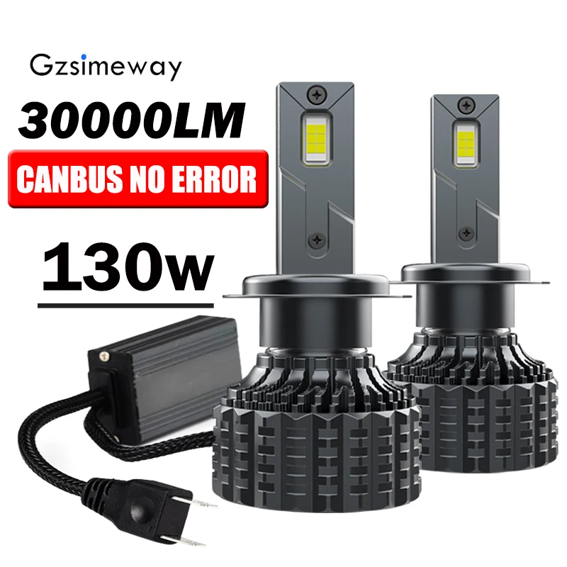 

2PCS Car Light H7 LED H4 H1 H3 H11 H8 H9 HB3 HB4 HIR2 881 D2H Auto Headlamp Bulbs 30000LM 4300K 6000K 3000K Turbo Fog Lamp 12V
