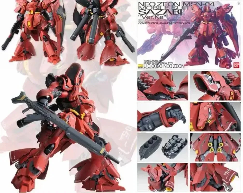Фото BANDAI SPIRITS MG 1/100 Char's Sazabi Ver.Ka (версия Katoki) — пластиковый сборный конструктор №5
