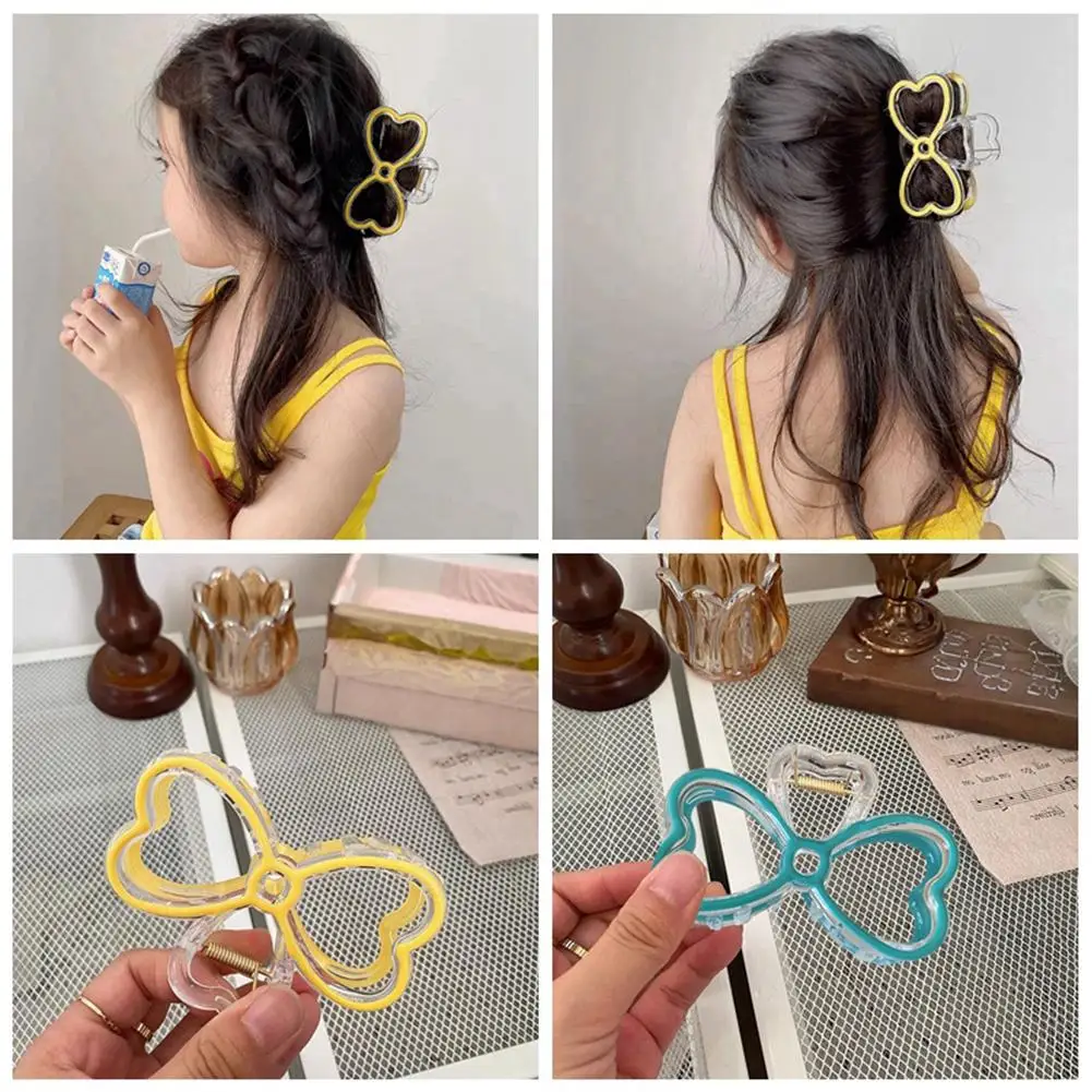 

Fashion Bow Knot Hair Clip Geometric Hair Claw Grab Acrylic Hair Accessories For Girls Women Trendy Barrettes Headwear W2P9