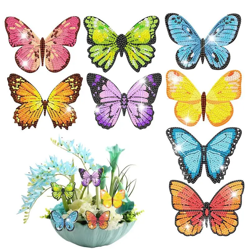 

Crystal Rhinestone Butterflies Art Kits Butterflies Art With Crystal Rhinestone Full Round Drill Crystal Rhinestone Paint Kits