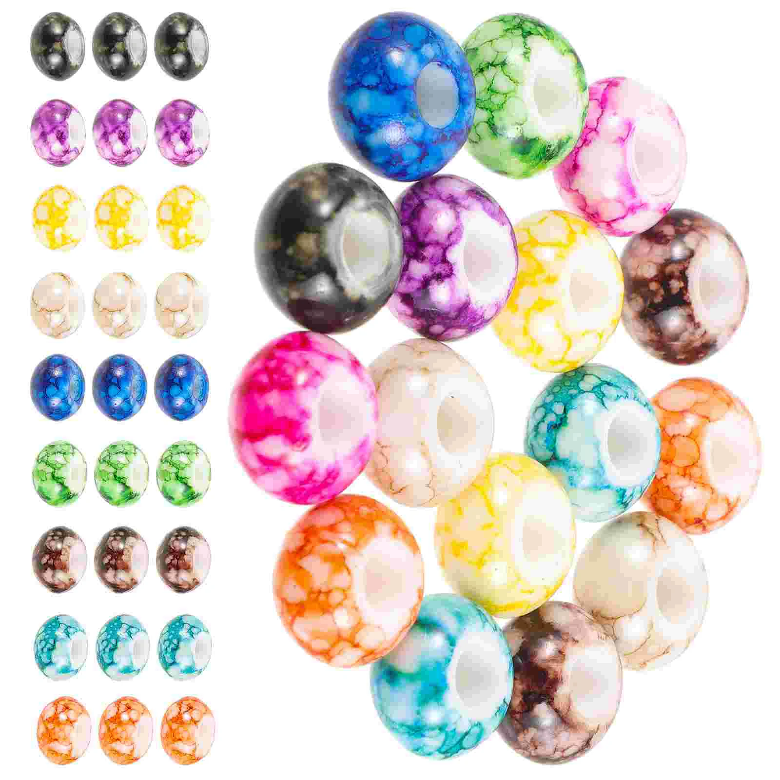 

Craft Beads Charms Beaded Necklace DIY Spacer In Bulk For Jewelry Making Beading Kits Materials Bracelets