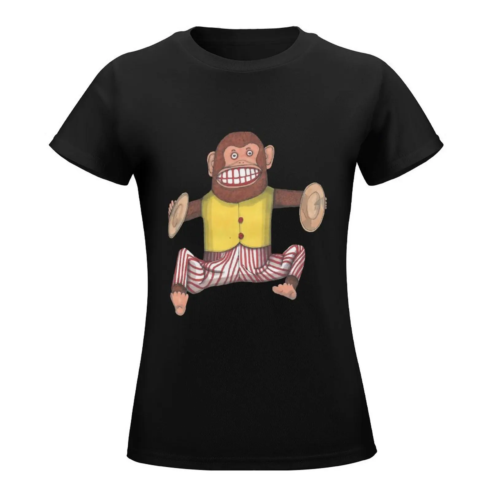 Обезьяна хлопающая обезьяна Классическая заводная игрушка. Футболка размера