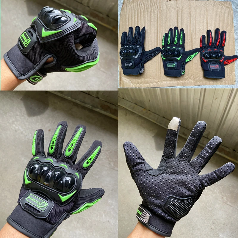 Black Guantes Moto Men Full Finger Motorbike Riding Gloves Touch Screen Breathable Motocross Gloves Motorcycle Gears enlarge
