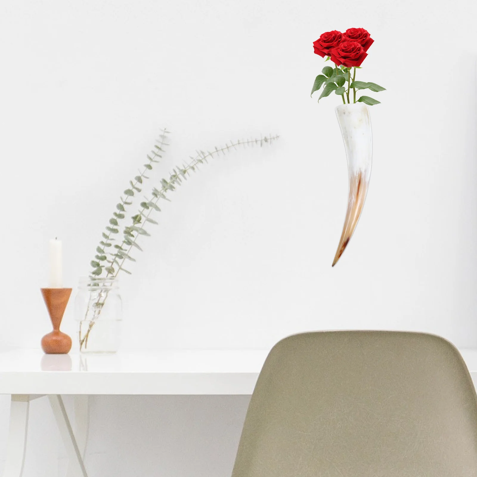 Череп настенный рог украшения в стиле кантри ваза рога корова