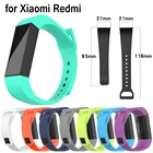 Ремешок силиконовый для Xiaomi Mi Band 4C, сменный Браслет для смарт-часов Redmi, аксессуары