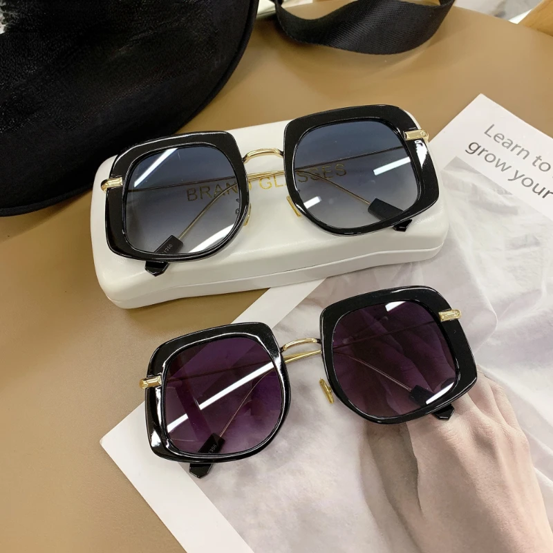 

Vintage Women's Sunglasses For Female Male Sun Glasses Brand Designer Big Frame Colorful Eyewear Oculos De Sol UV400