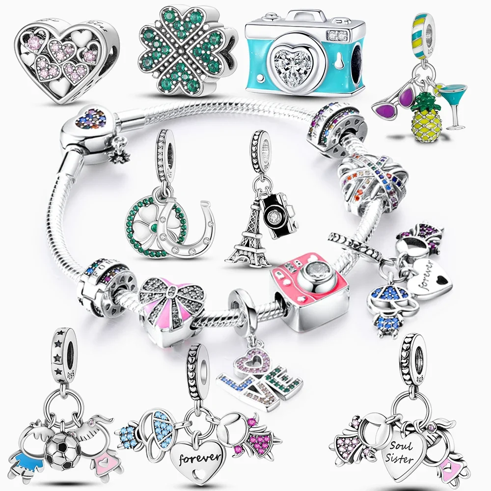 Посеребренные Подвески В Виде Клевера Для Мальчиков И Девочек, Дизайн ...