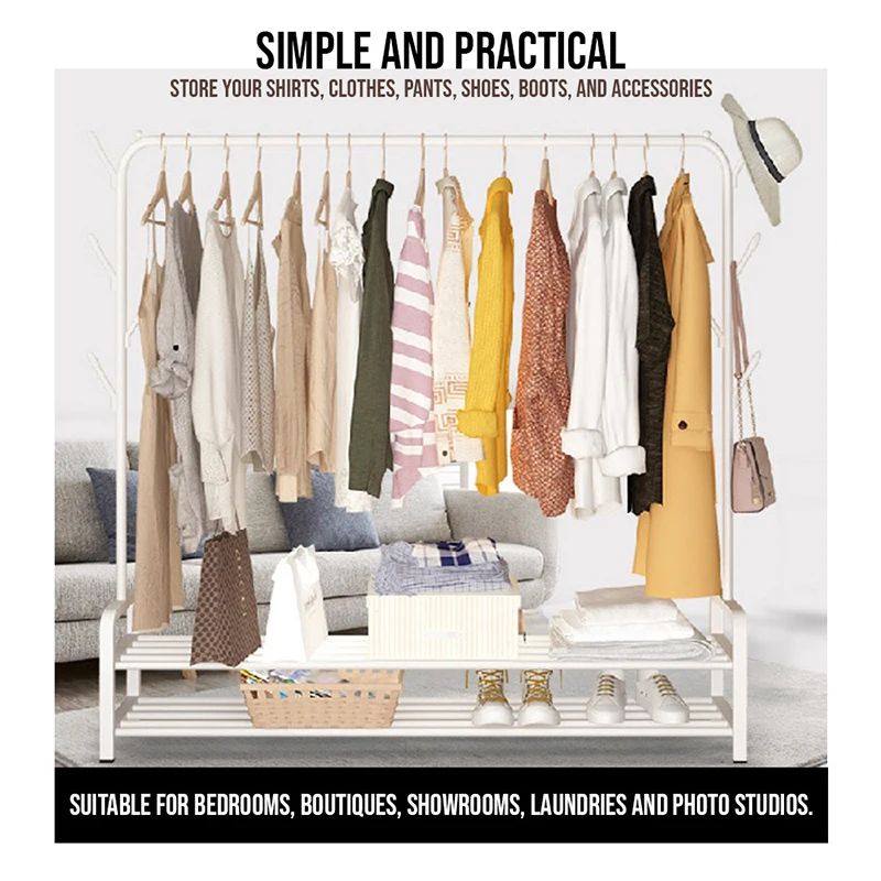 Съемная Вешалка для одежды напольная вешалка шкаф хранения сушилка полки