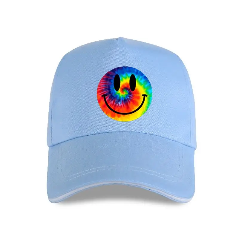 

new cap hat Mens Tie Dye Smiley Face Acid Rave Baseball Cap S-XXX L Funny Tops Unisex Funny Tops