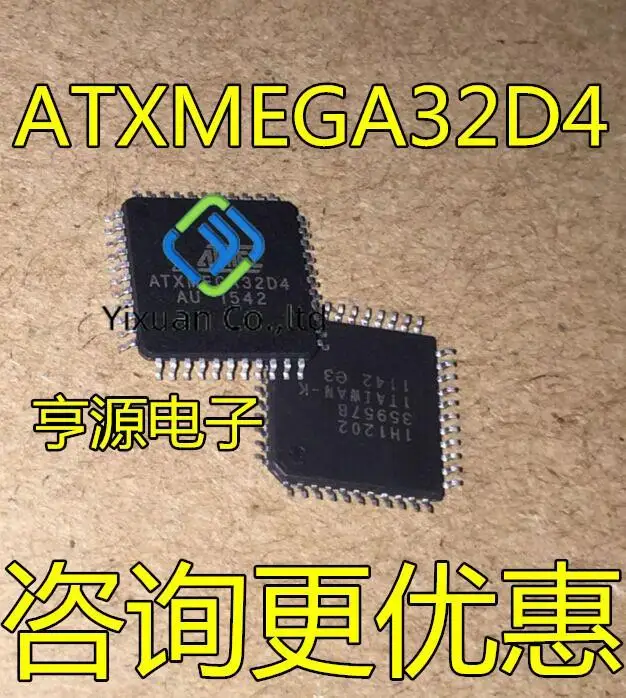 

2 шт., оригинальные микроконтроллеры ATXMEGA32D4, 8/16 бит, ATMEGA TQFP64