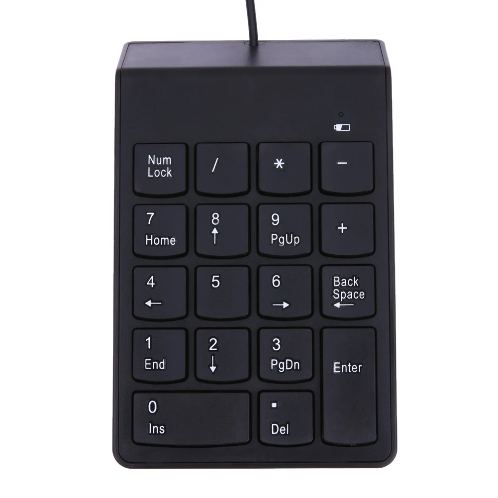 

Small-size Wired Numeric Keypad Numpad 18 Keys Digital Keyboard for Accounting Teller Laptop Notebook Tablets