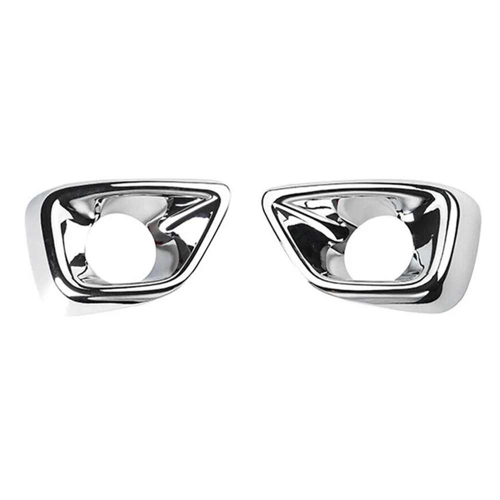 

Car Front Fog Light Lamp Cover Trim Replace for Compass 2014 2015 2016 Accessories ABS Chrome 2PCS