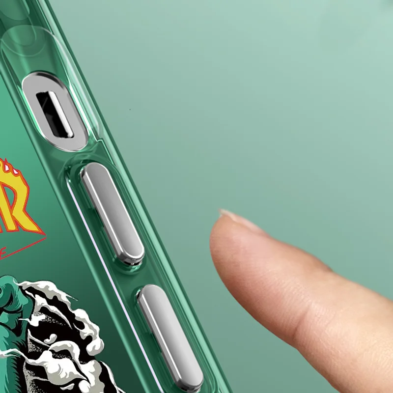 Зеленый дьявольский глаз для iphone 15Pro 15 14Pro 14 13Pro 13 12 11 Pro Max цветной лазерный