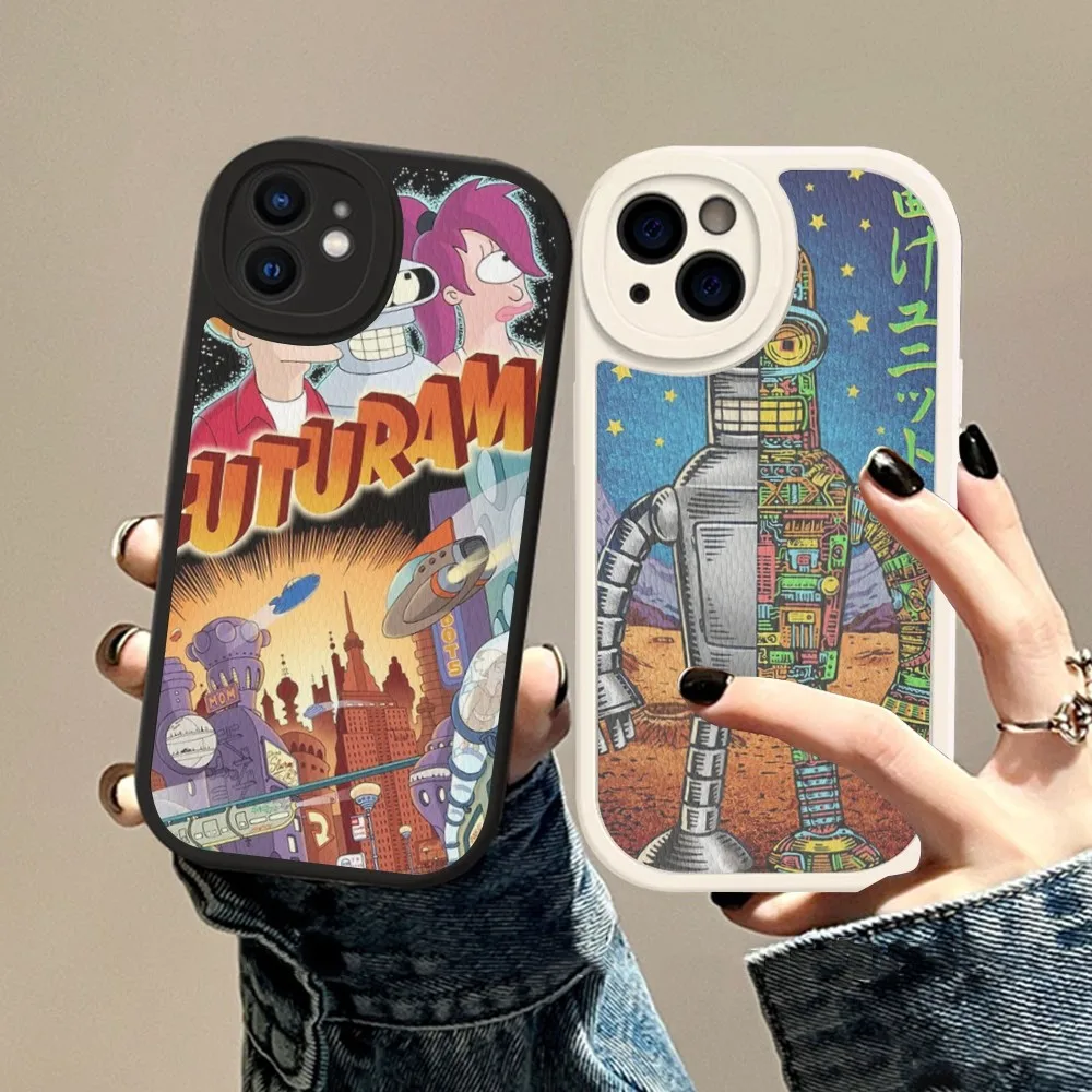 

Babaite F-Futurama Art Phone Case Hard Leather For IPhone 14 13 12 Mini 11 14 Pro Max Xs X Xr 7 8 Plus Fundas