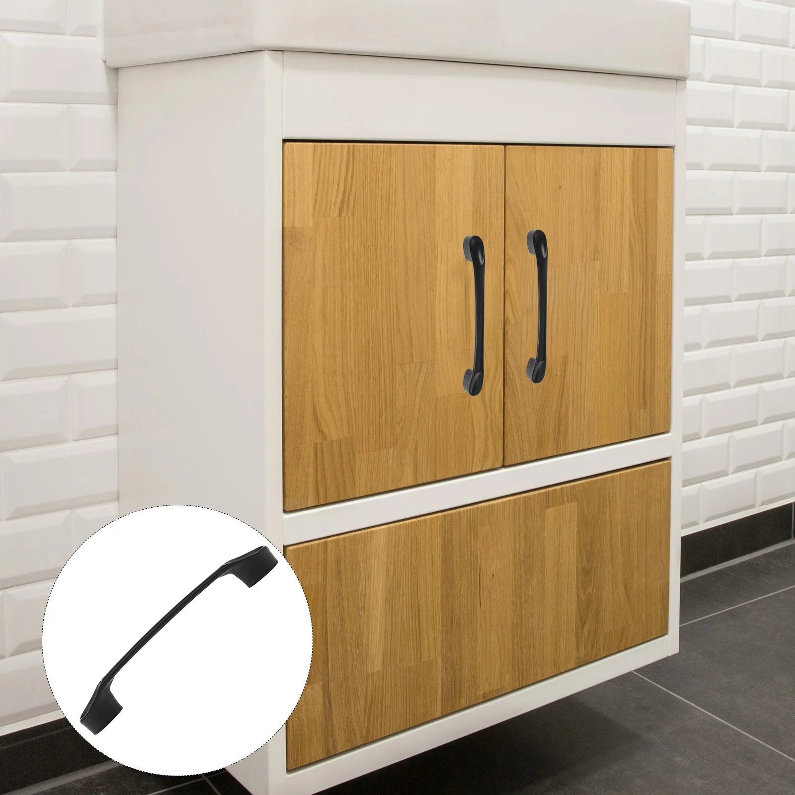 

5pcs Door Handle Aluminum Alloy Drawer Dresser Furniture Part