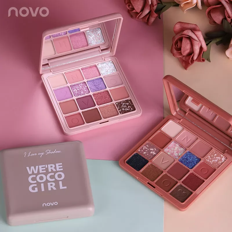 

NEW2023 Eye Shadow Natural Eyes Makeup 16 Colors Eyeshadow Palette Cosmetics Diamond Glitter Shiny Matte Long-lasting Waterproof