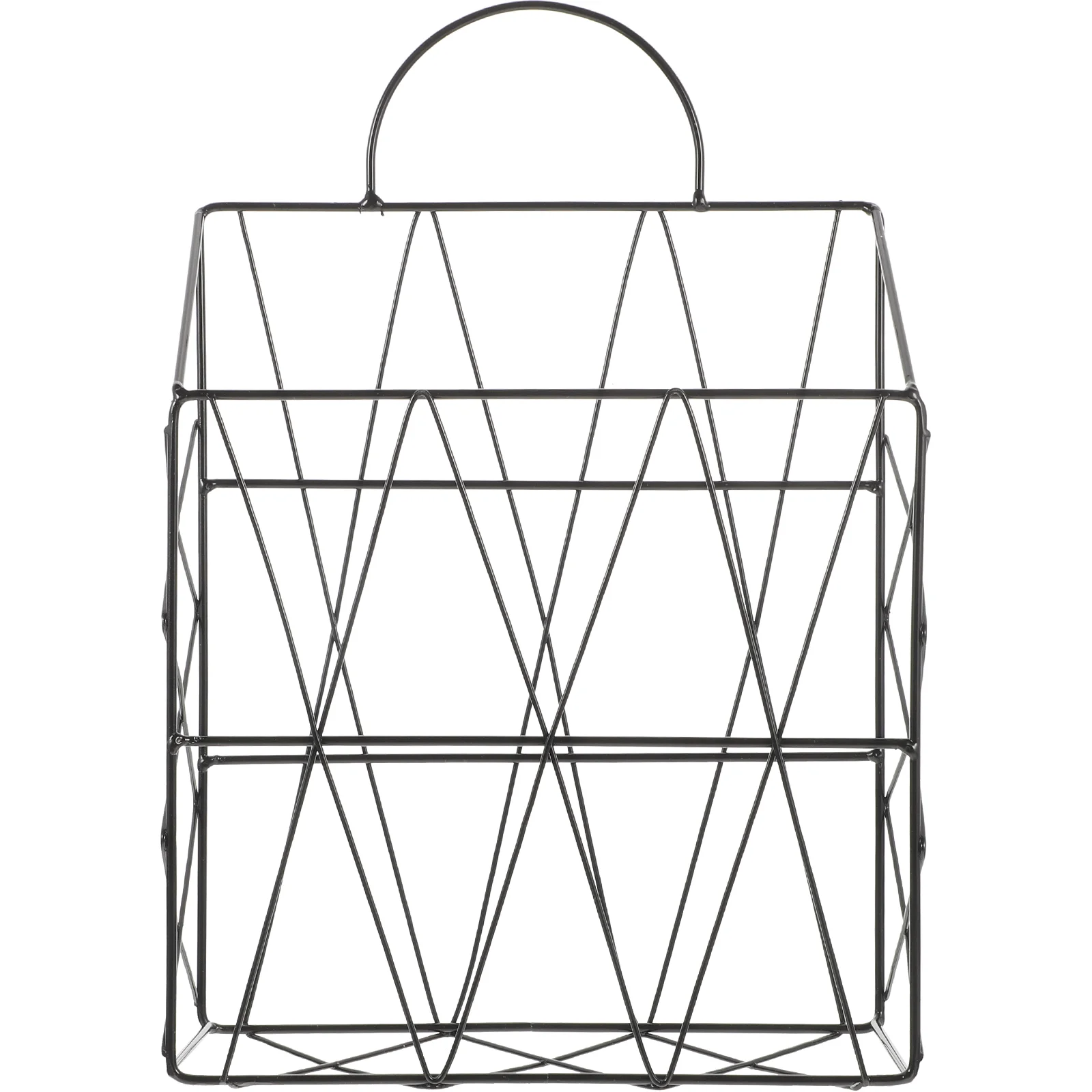 

Wall Magazine Organizer Rack File Holder Hanging Wire Mount Document Mail Basket Book Shelf Metal Folders Mesh Storage