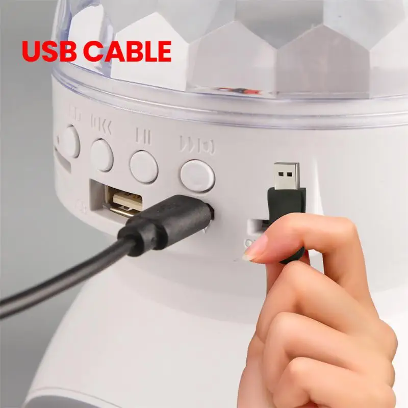 Сцсветильник светодиодный диско-шар с Bluetooth-динамиком освесветильник s