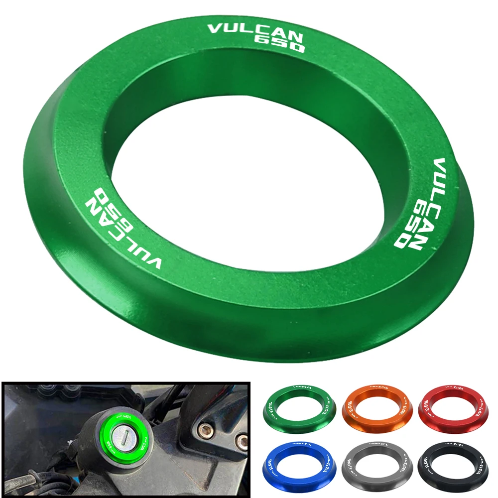 

For KAWASAKI VULCAN650 Vulcan 650 cc 2015 2016 2017 2018 2019 2020 2021 Motorcycle Ignition Switch Cover Ring CNC Accessories