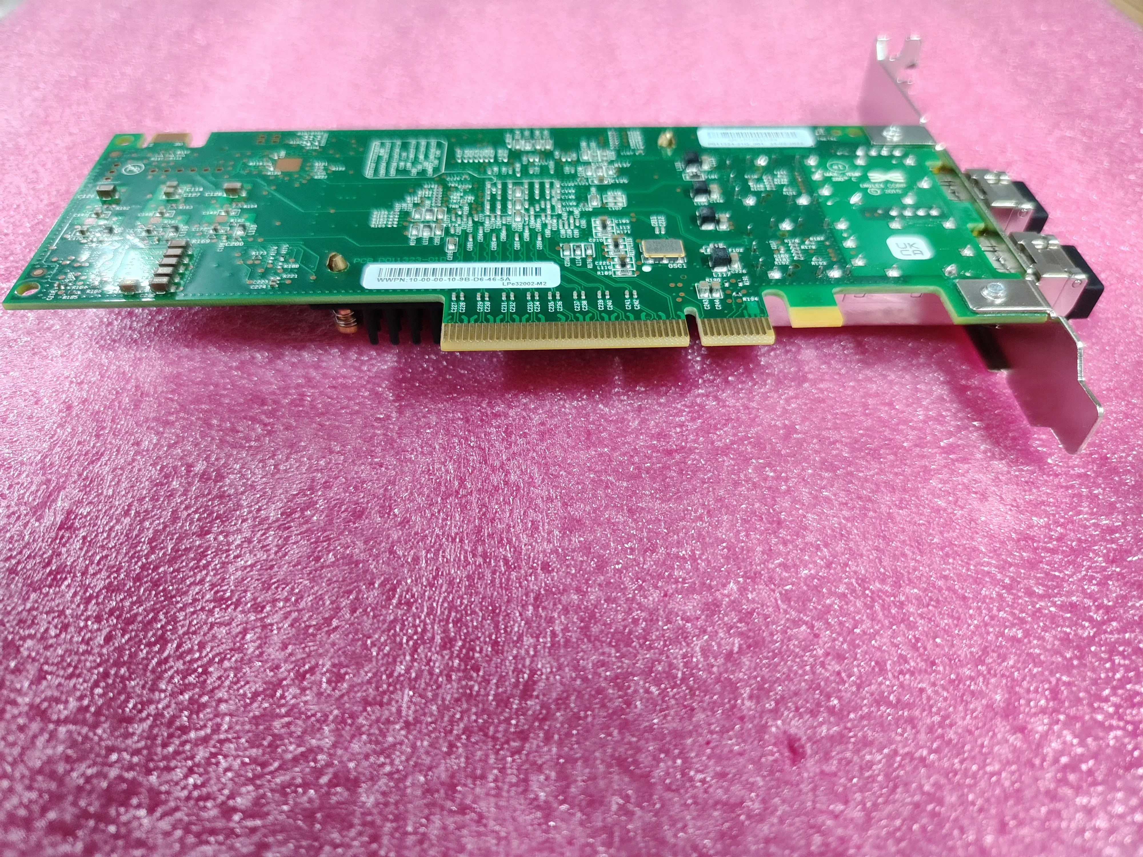 Фото Новая оптоволоконная карта EMULEX HBA 32 ГБ, 32 ГБ, двухпортовый LPE32002-M2, 2-портовый, 32 ГБ, оптоволоконный канальный ленточный модуль HBA №2
