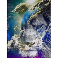 5d diamond mosaic lion animals cross stitch set diamond painting fantasy embroidery earth new arrivals decor for home