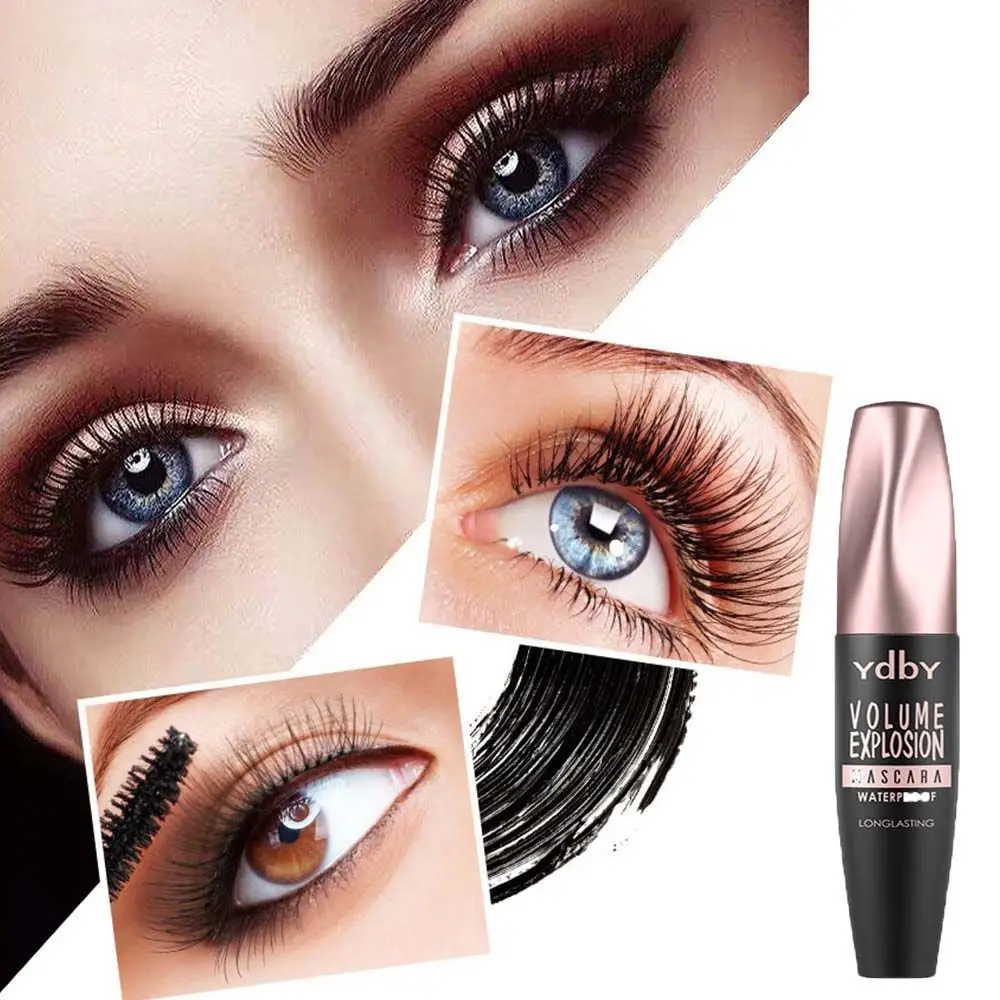 

4D Тушь для ресниц с эффектом пушистого объема Черная тушь для ресниц для макияжа долгостойкая Черная тушь для ресниц удлиняющая густая тушь...