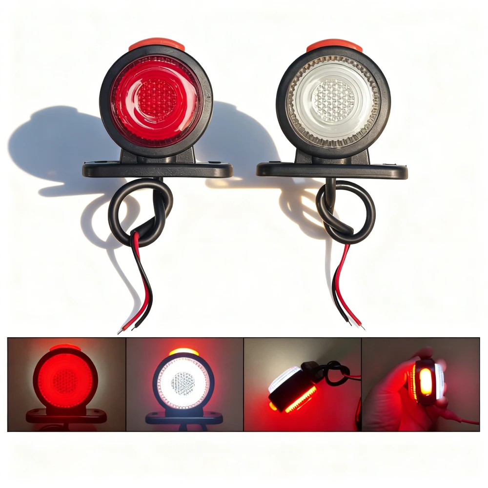 

2 шт. светодиодные габаритные фонари для прицепа 12 В 24 В грузовой фонарь боковой габаритный фонарь боковой фонарь грузовика