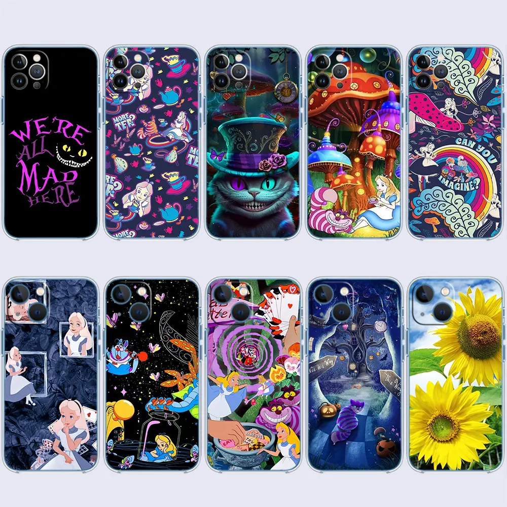 Чехол DA37 Disney Princess Alice для Moto G200 G71 G60S G60 G52 G51 G50 G42 G41 G8 G9 G10 G20 G22 G23 G30 G32 Play Plus Power