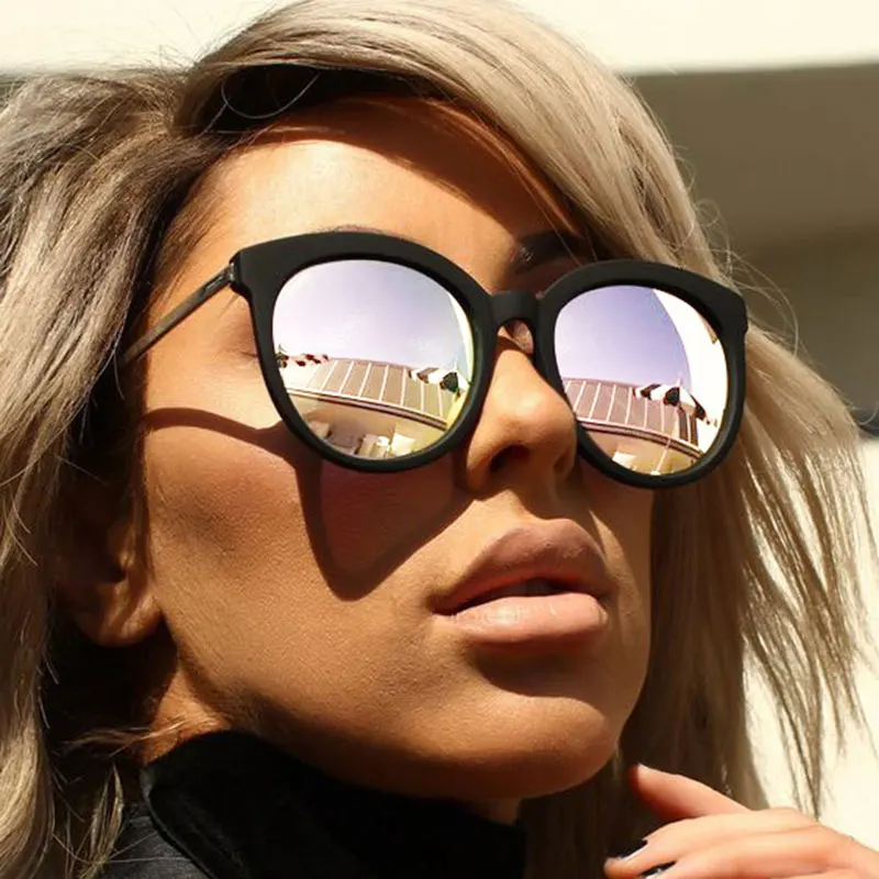 

Classic Vintage Sunglasses Cat Eye For Women Or Men Sun Glasses Retro Mirror Lens Shades Female male