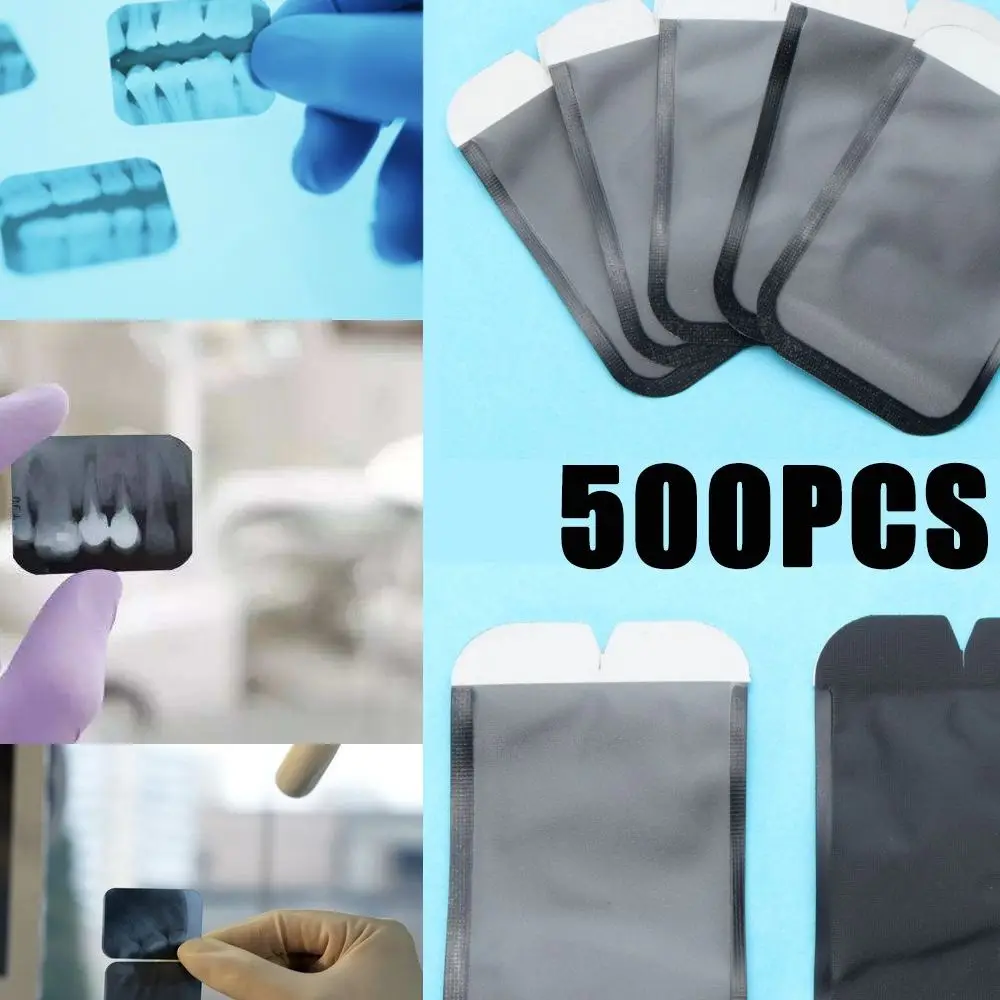 500 pz buste barriera monouso custodia protettiva sacchetti di copertura per fosforo piastra dentale Digital Ray Scan X dimensioni 2 33x44mm