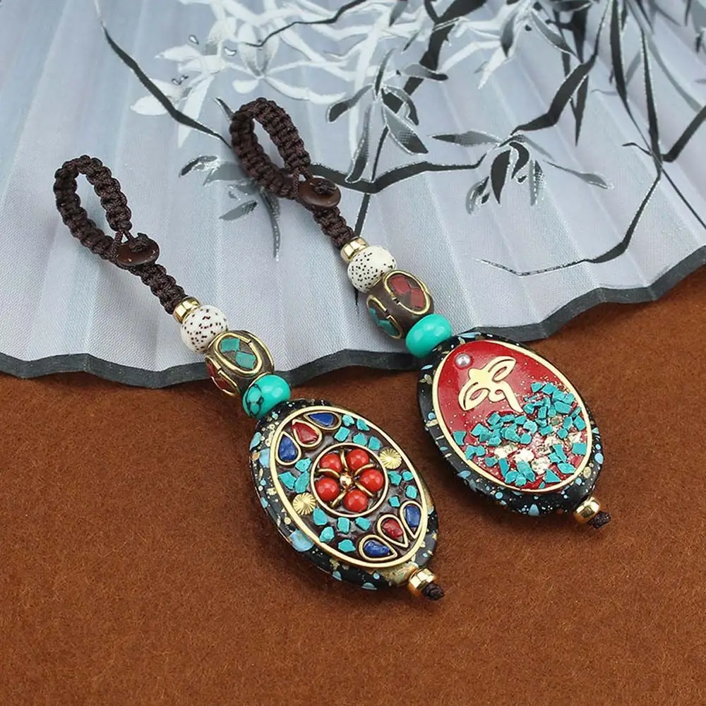 Новый Ретро непальский длинный буддийский мала деревянный бисер подвесное