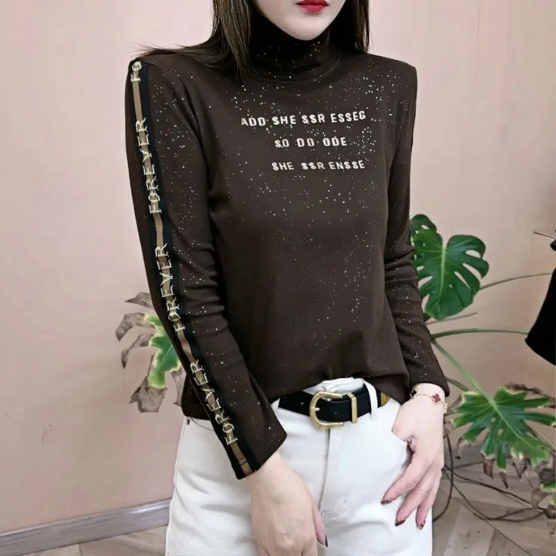 Новинка Винтажная Футболка большого размера с принтом и надписью осенне-зимняя