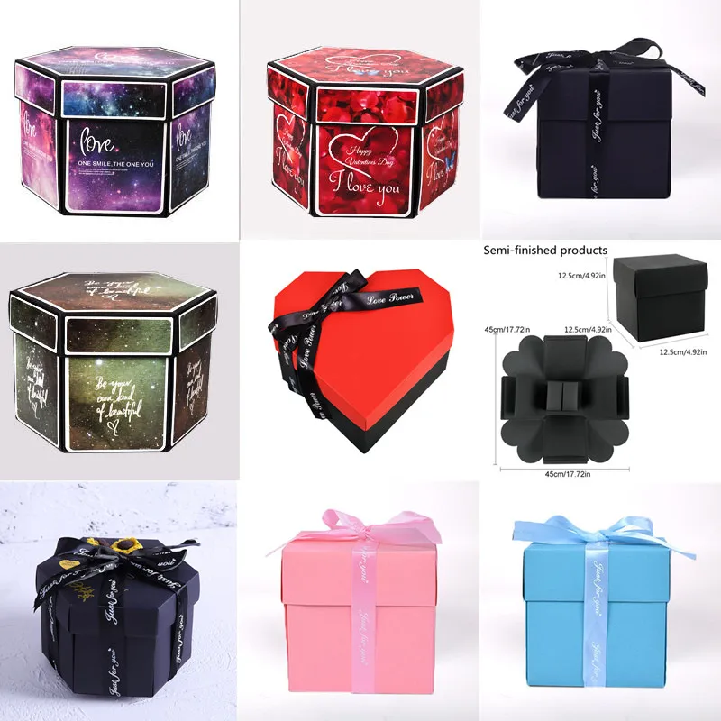 Diy Wedding Explosion Box Anniversary Creative Scrapbook Diy Photo Album Birthday Romantic Surprise Gift Supplies