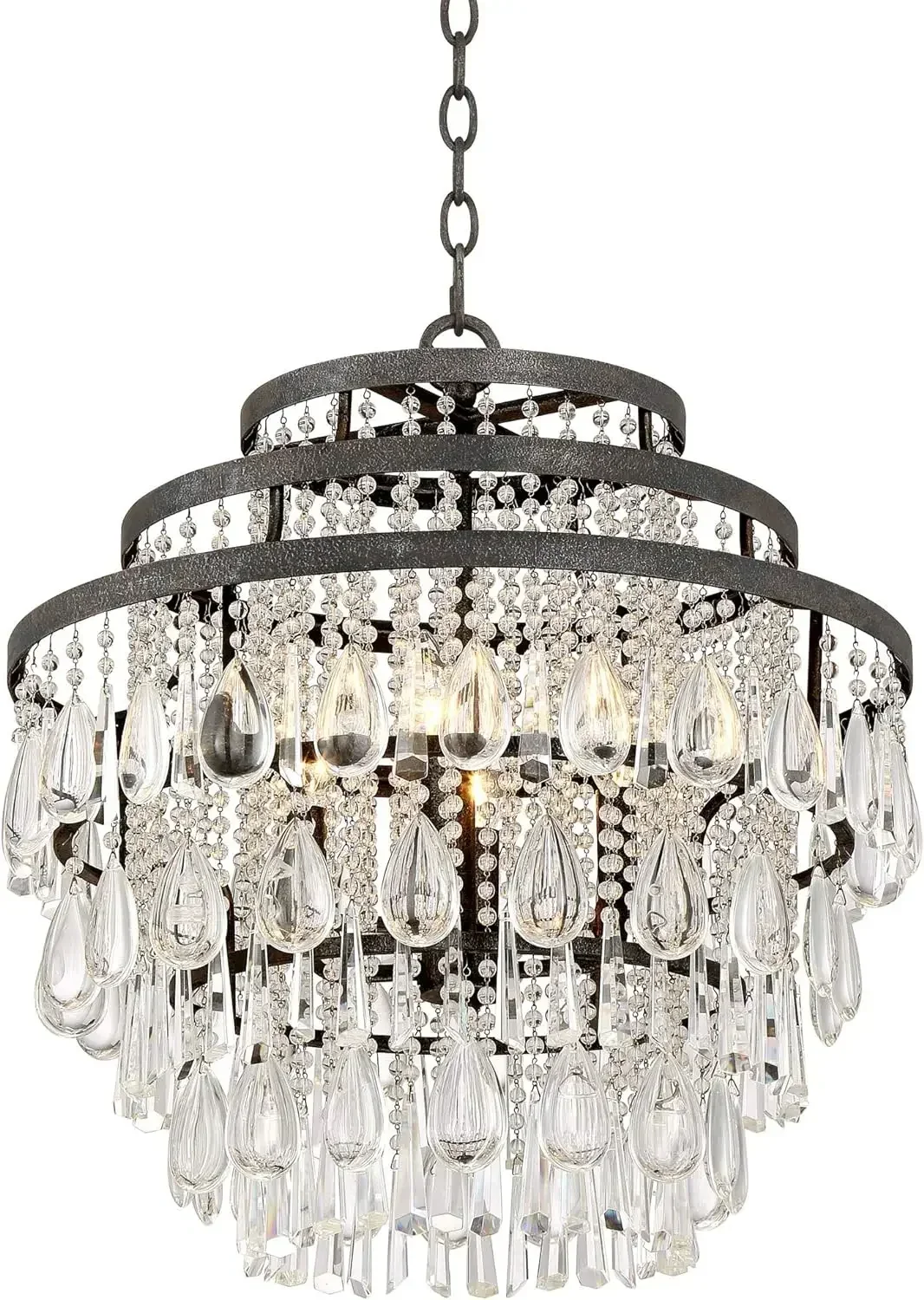 GHJUYIOL YECTSKIVienna Полный спектр Beloit Подвесная люстра из ржавчины и бронзы Ширина 20