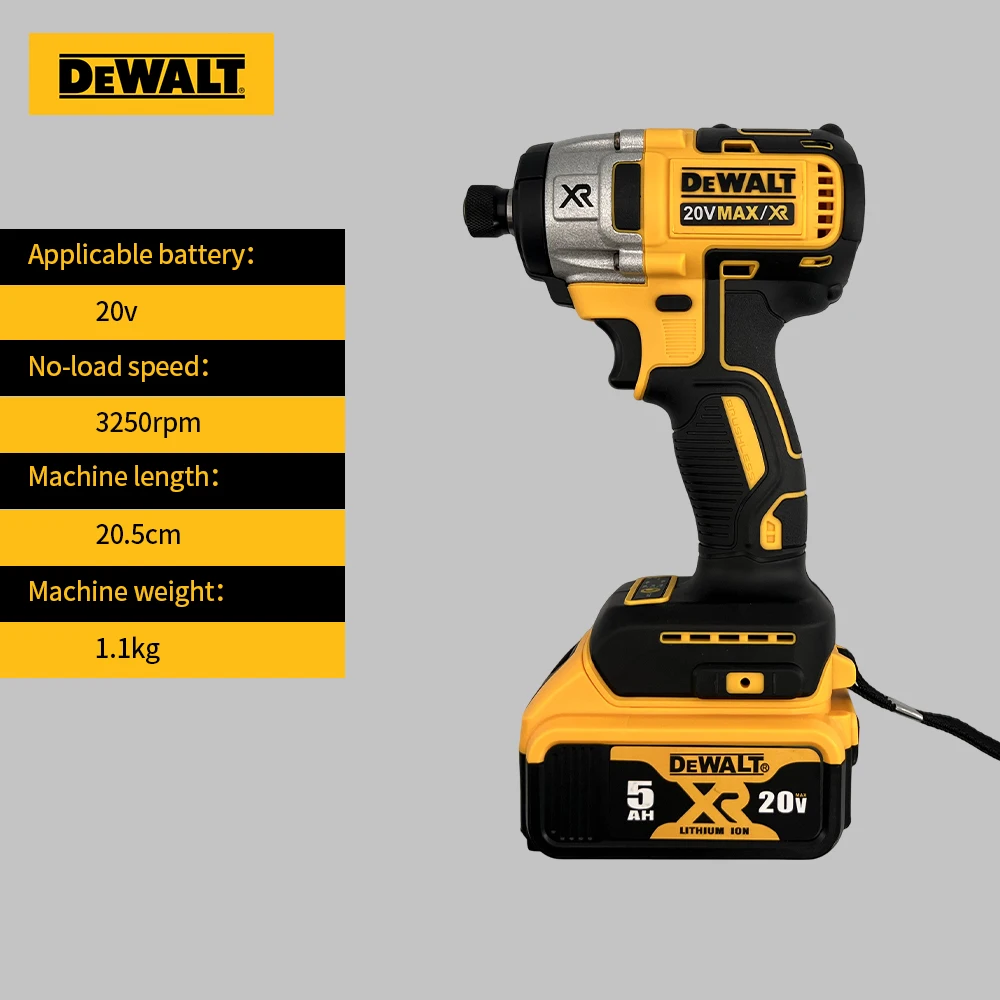 DEWALT DCD887 Электрическая Бесщеточная Ударная Дрель 20 В Беспроводная С