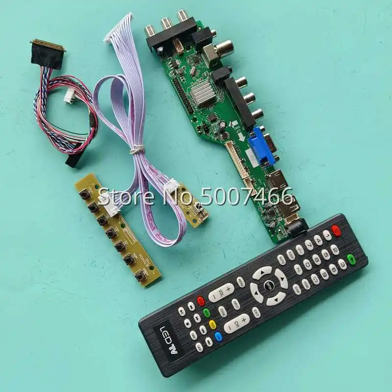 

Fit HT140WXB-501/601/100/101/300/400 1366*768 40 Pin LVDS Screen Upgrade 3663 TV Digital AV VGA USB DVB LCD Drive Board Kit