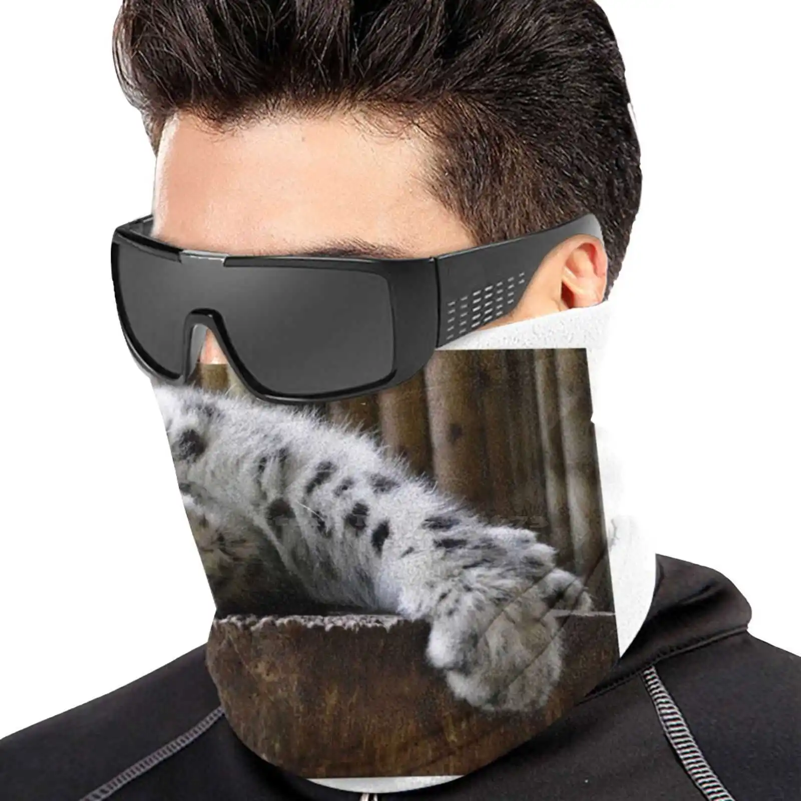 Детская зимняя вязаная шапка Makalu теплая уличные шапки Снежный Леопардовый куб