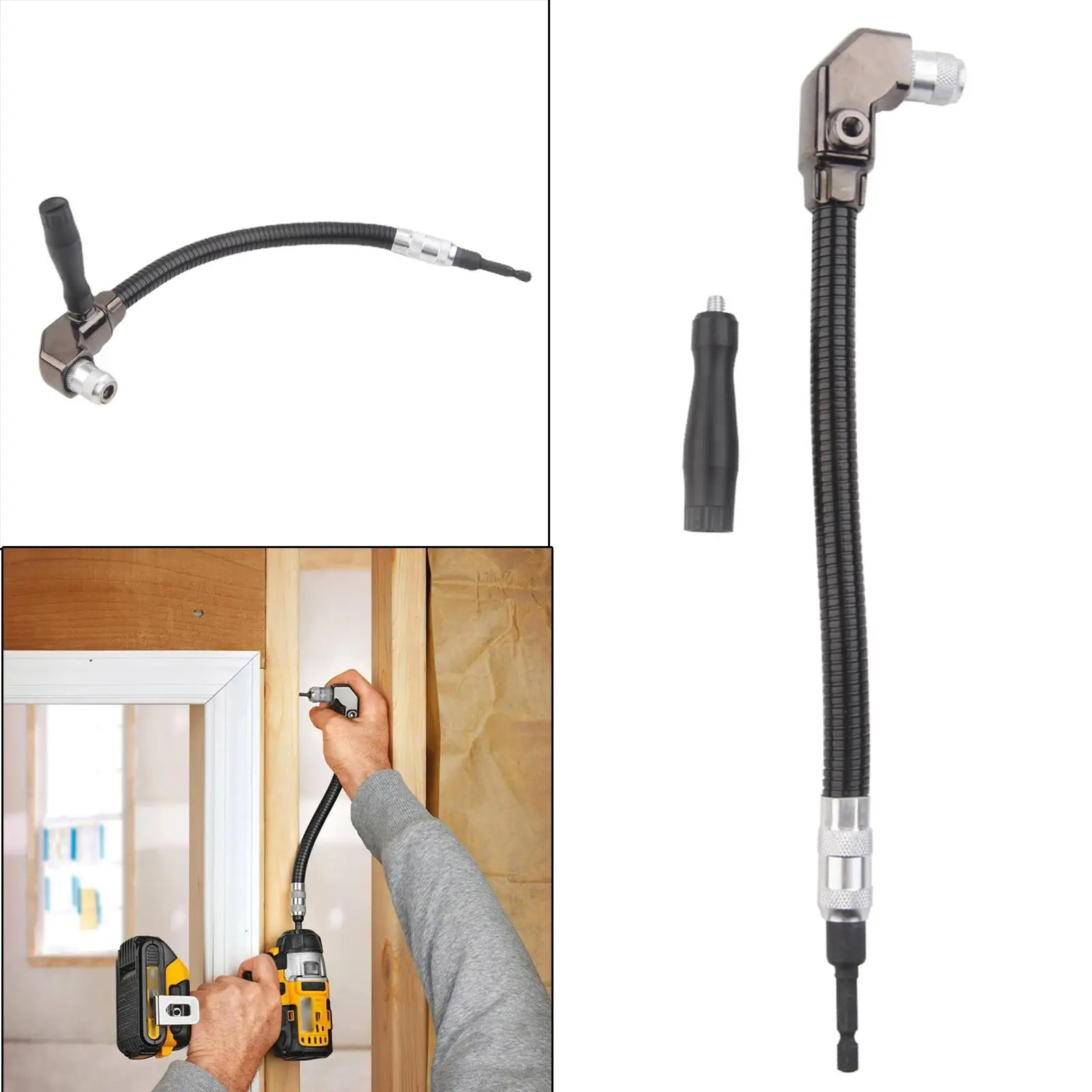 

Right Angle Drill Attachment Hexagon Hex Power Holder for Cabinets