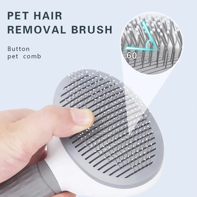 Pet Dog Brush Cat Comb Self Cleaning Pet Hair Remover Brush For Dogs Cats Grooming Tools Pets Dematting Comb Dogs Accessories 3
