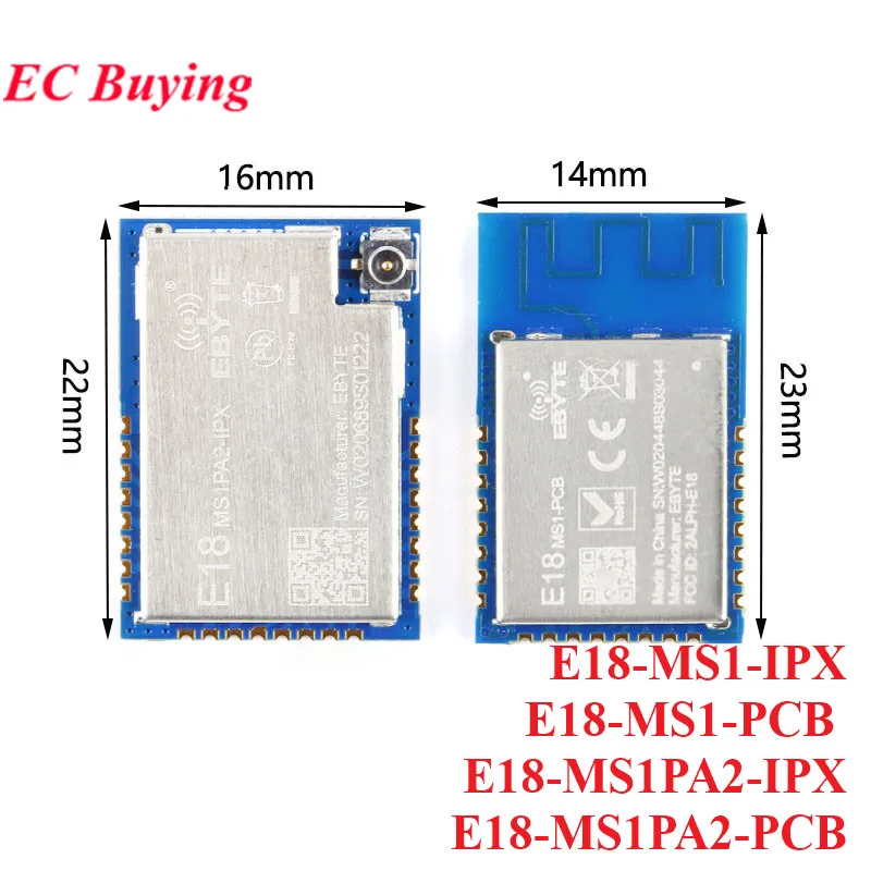 CC2530 Zigbee 2.4GHz Wifi Wireless Transmitter Receiver Board Module E18-MS1PA2-PCB E18-MS1PA2-IPX EBYTE E18-MS1-PCB 20dBm 4dBm CC2530 Zigbee 2.4GHz Wifi Wireless Transmitter Receiver Board Module E18-MS1PA2-PCB E18-MS1PA2-IPX EBYTE E18-MS1-PCB 20dBm 4dBm