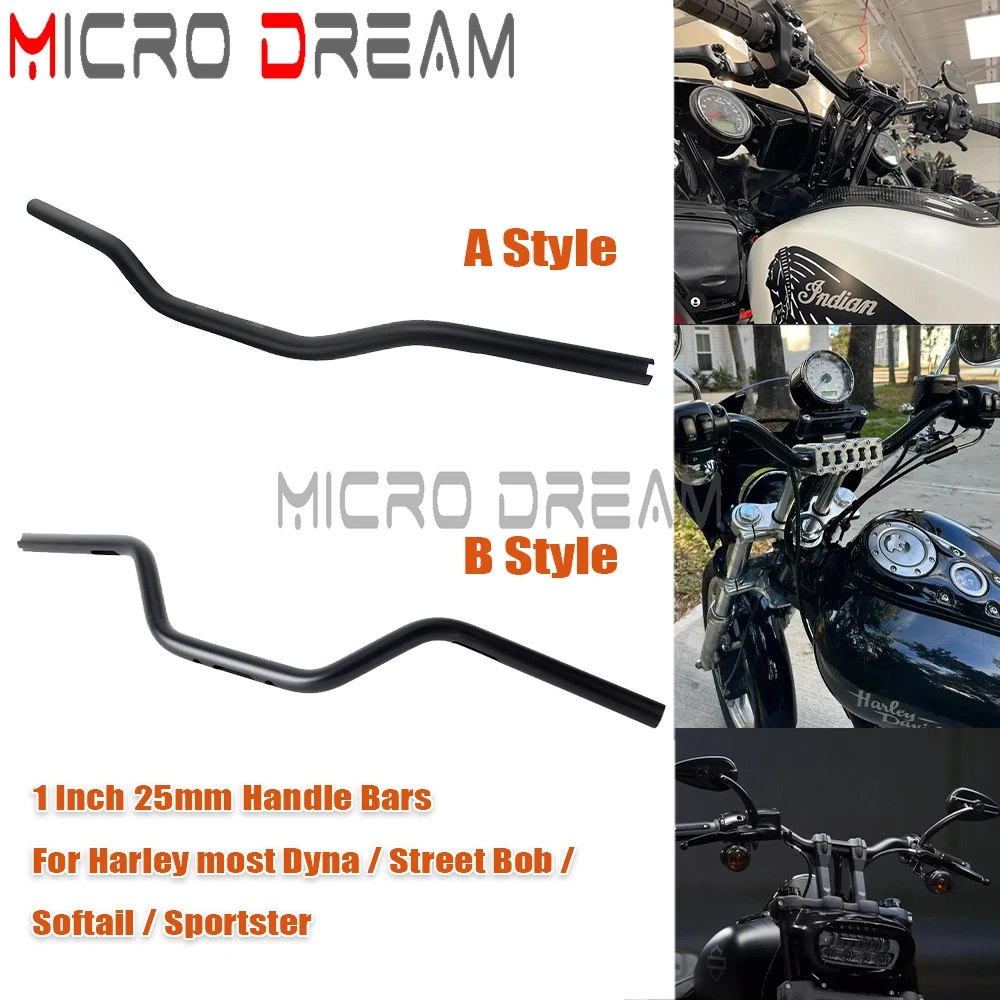 Кронштейн Т-образный для руля Harley Softail Low Rider Dyna Street Fat Bob 1 дюйм 25 мм