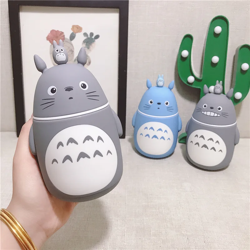 

Creative Totoro Glass Water Bottles Double Heat-resisting Cute My Neighbor Totoro Glass Drinking Cartoon Student Mugs Bottles