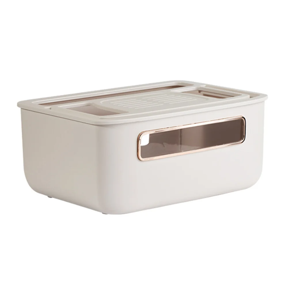 

WiFi Wireless Router Rack Wire Cable Storage Case Organizer Box Socket Plug Wireless WiFi Router Board Bracket(White)