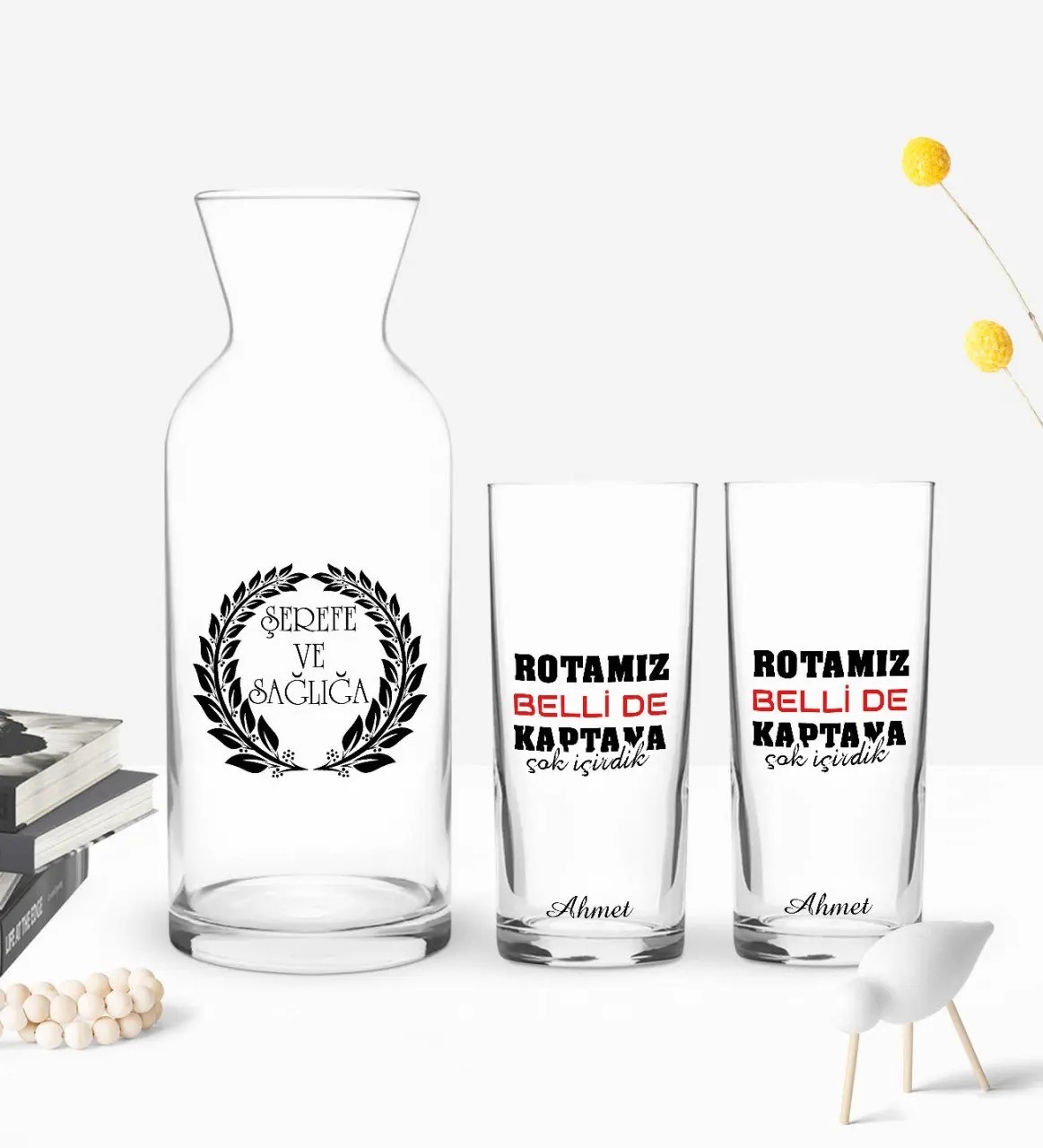 

Персонализированная красочная печать, Наш маршрут с определенным дизайном, двойная чашка И Графин в подарок