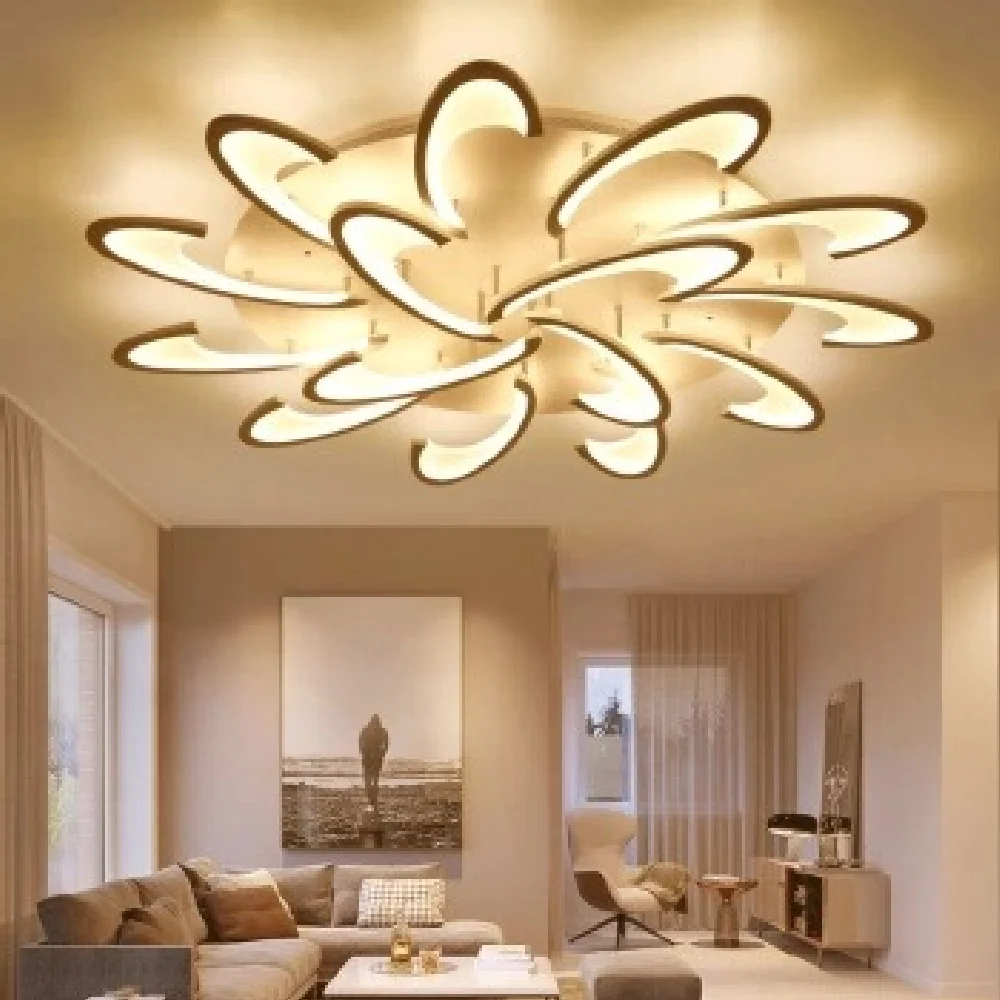 

Modern Led Creative Ceiling Lamp Living Room Ultra Bright Home Bedroom Ceiling Lights Iron Art Dining Acrylic Ceiling Fixtures