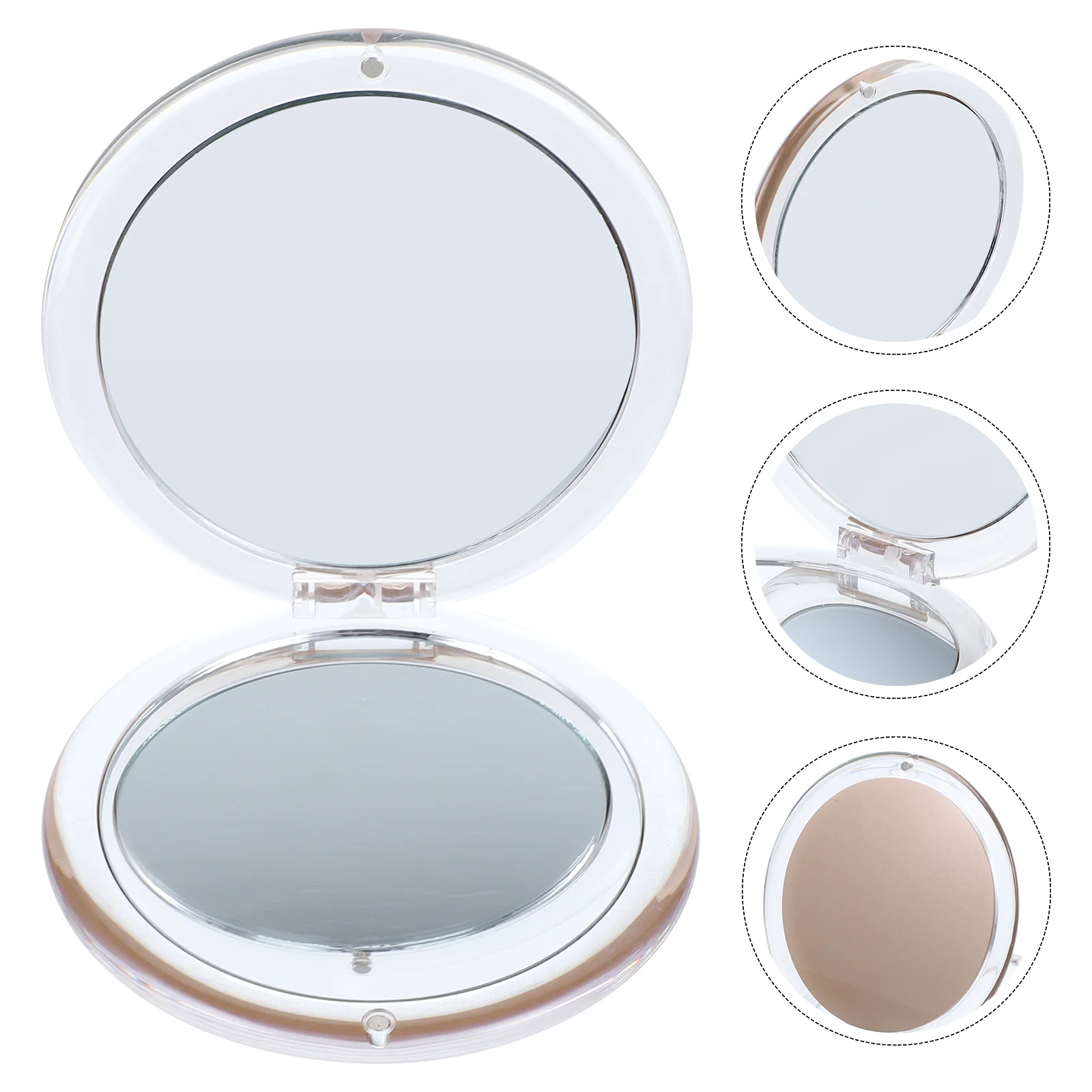 Compact Mirror 10X Mini Magnifying Mirror Folding Round Make Up Mirror Gift