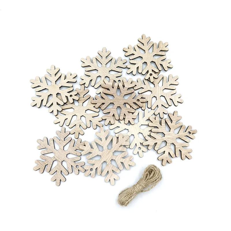 10 шт. деревянные рождественские украшения незавершенные круги для поделок