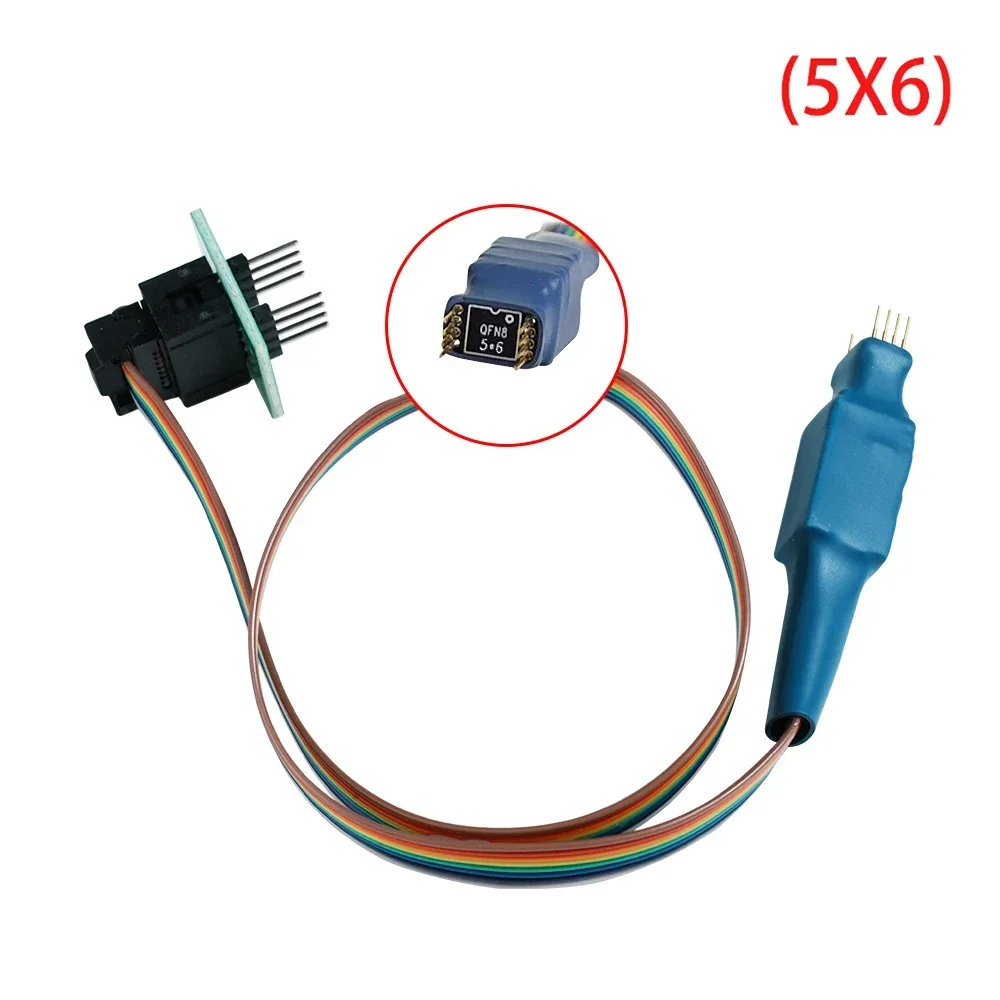 Программатор DFN8 QFN8 WSON8 Dip8 игла для чтения записи пережигания 1 27 6x8 6x5 тестовая