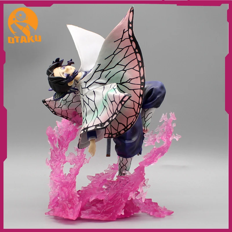 

20cm Demon Slayer Figure Kochou Shinobu Anime Figures Gk Kimetsu No Yaiba Figurine Pvc Statue Collectible Model Doll Toys Gift